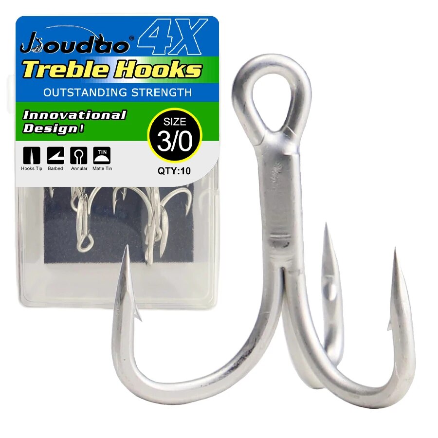 Fishing Hook Offset - Рыболовные тройные крючки из высокоуглеродистой стали