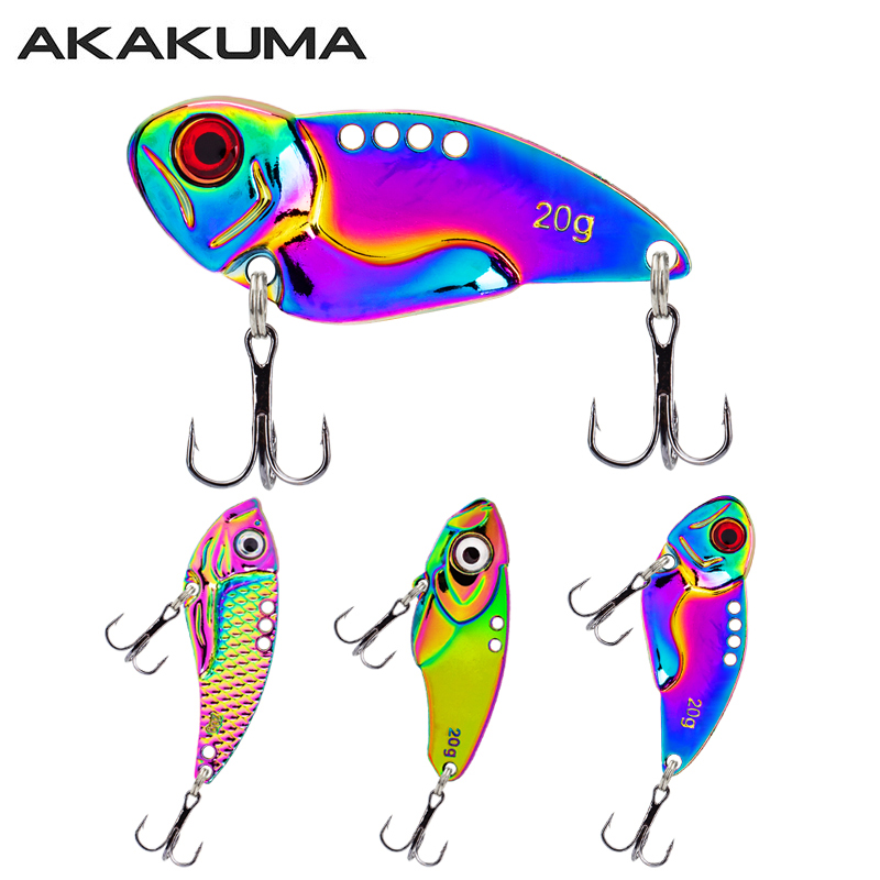 Fishing Hook Treble - Набор из 3 металлических разноцветных приманок