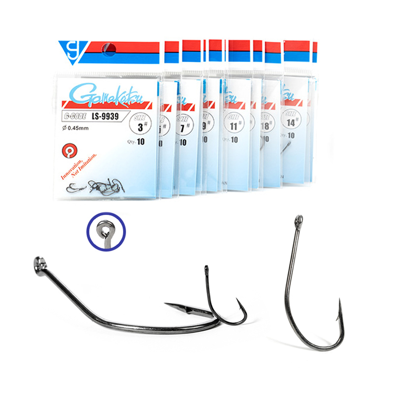 Fishing Hook Barbless - 1 упаковка рыболовных крючков LS-9939 для