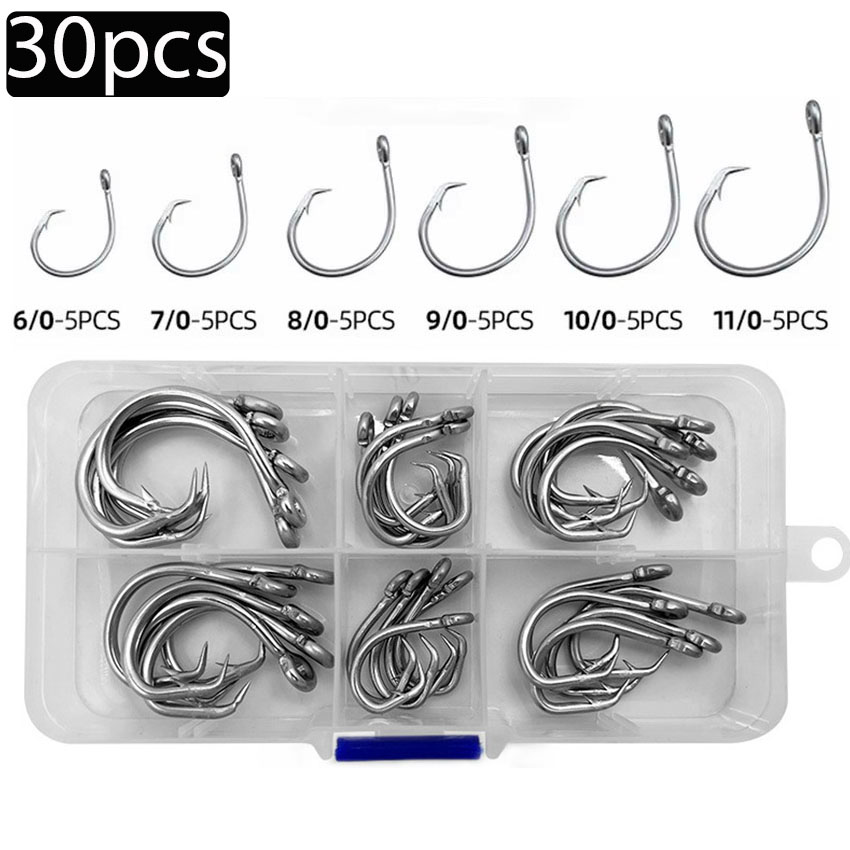 30 шт./кор. рыболовные крючки  – обзор и цена Fishing Hook Circle