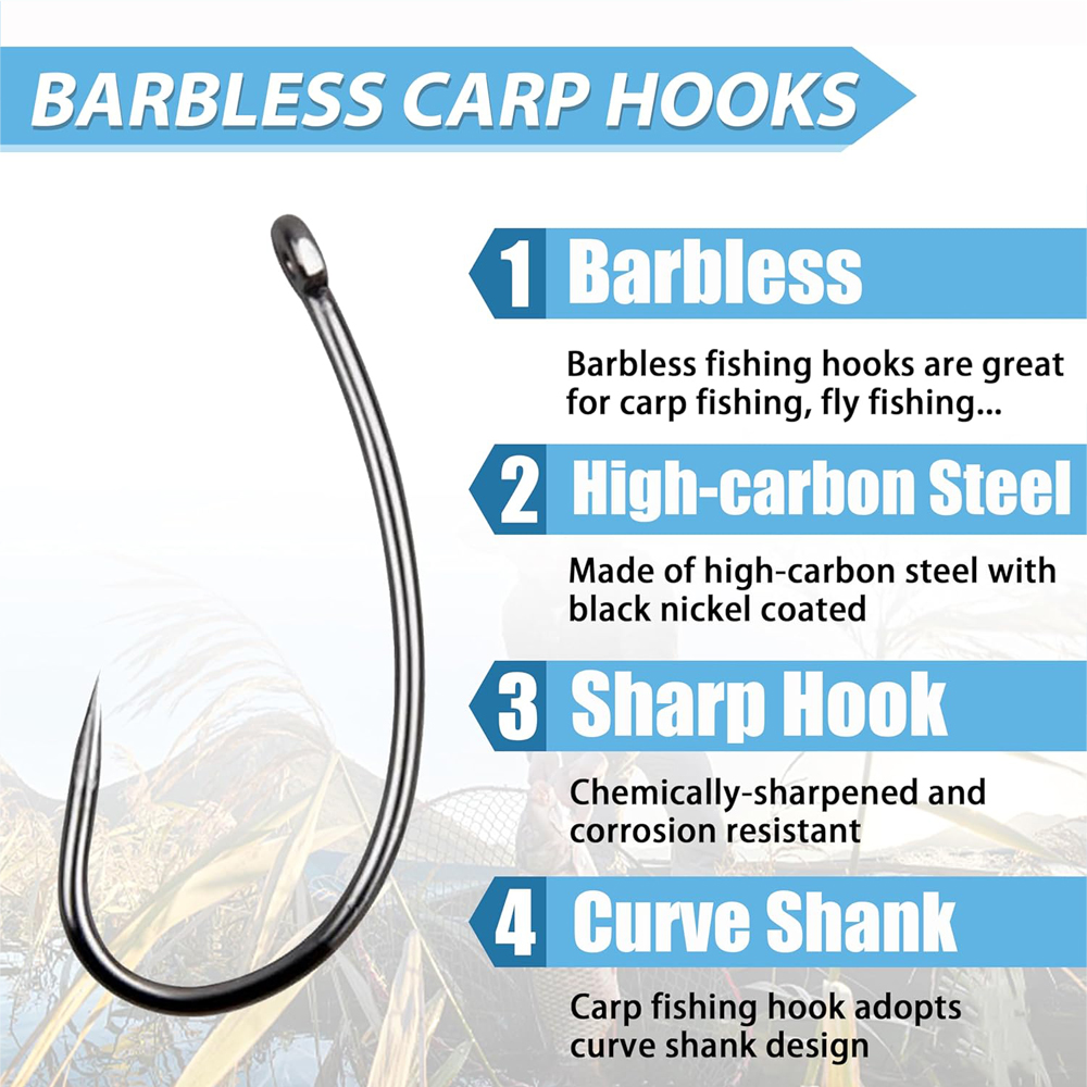 180 шт., набор рыболовных крюч – обзор и цена Fishing Hook Barbless