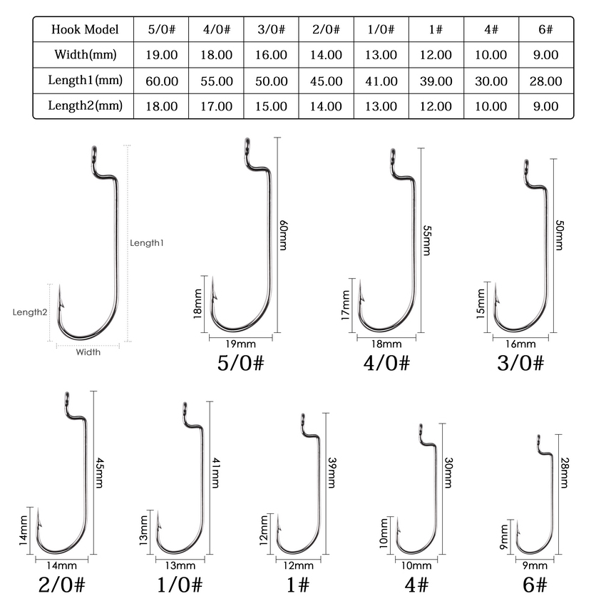 100 шт./лот рыболовные крючки  – обзор и цена Fishing Hook Barbless