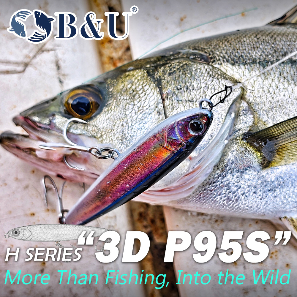Воблер-карандаш B&U с 3D-печат – обзор и цена Fishing Hook Treble