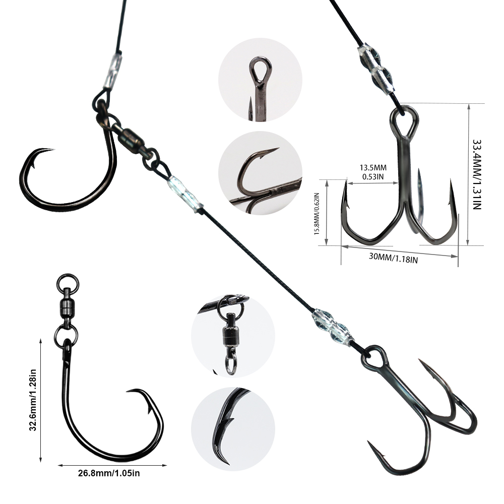 ZYZHE 1/3/5 шт. оснастки Sting – обзор и цена Fishing Hook Circle