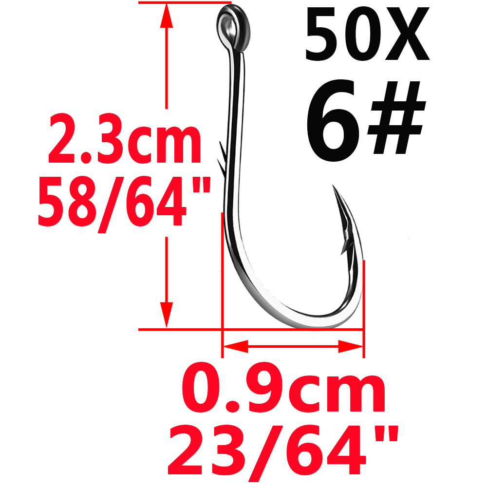 50 шт. Iseama, Круглый рыболов – обзор и цена Fishing Hook Circle