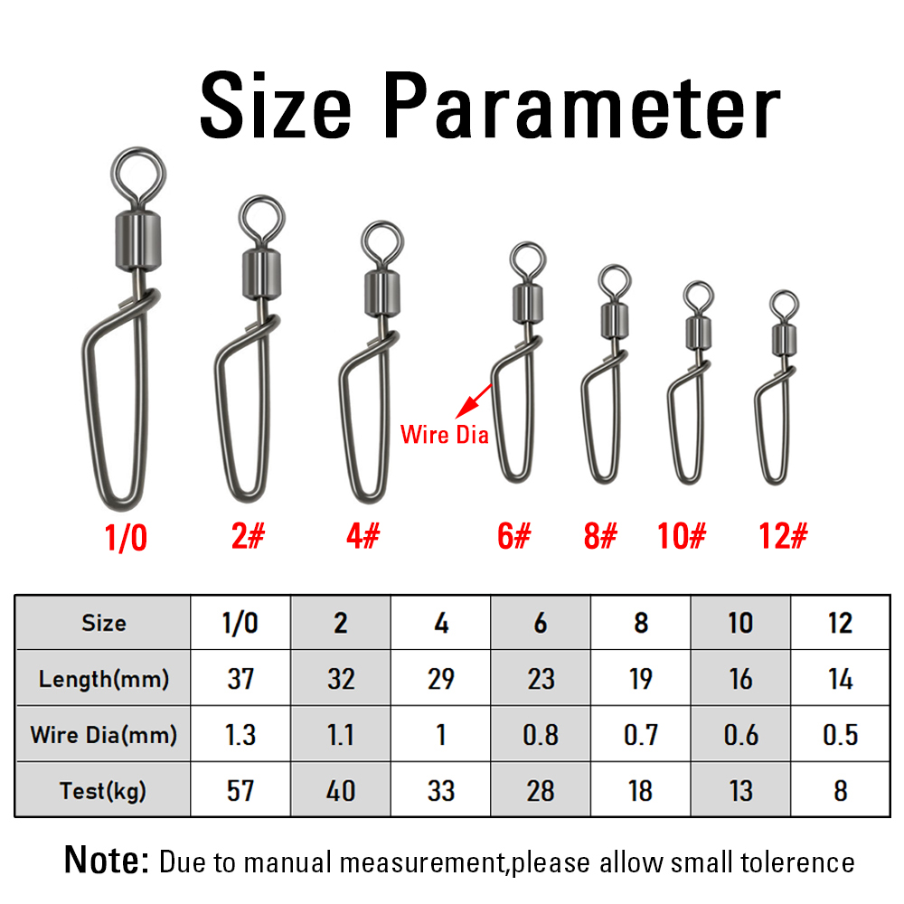 20 штук # Вертлюг-карабин 12-1 – обзор и цена Fishing Hook Stainless Steel