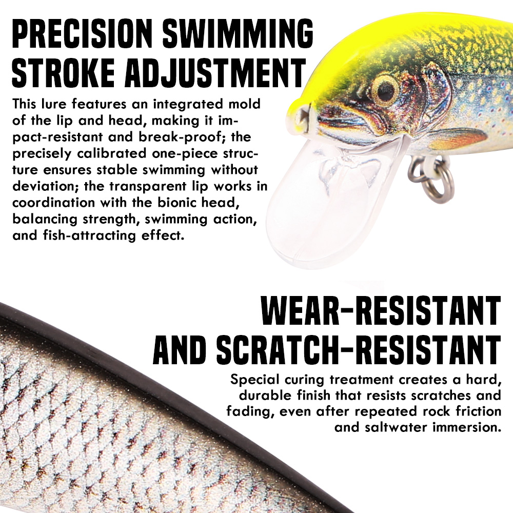 Воблеры B&U Sinking Minnow, 3D – обзор и цена Fishing Hook Treble