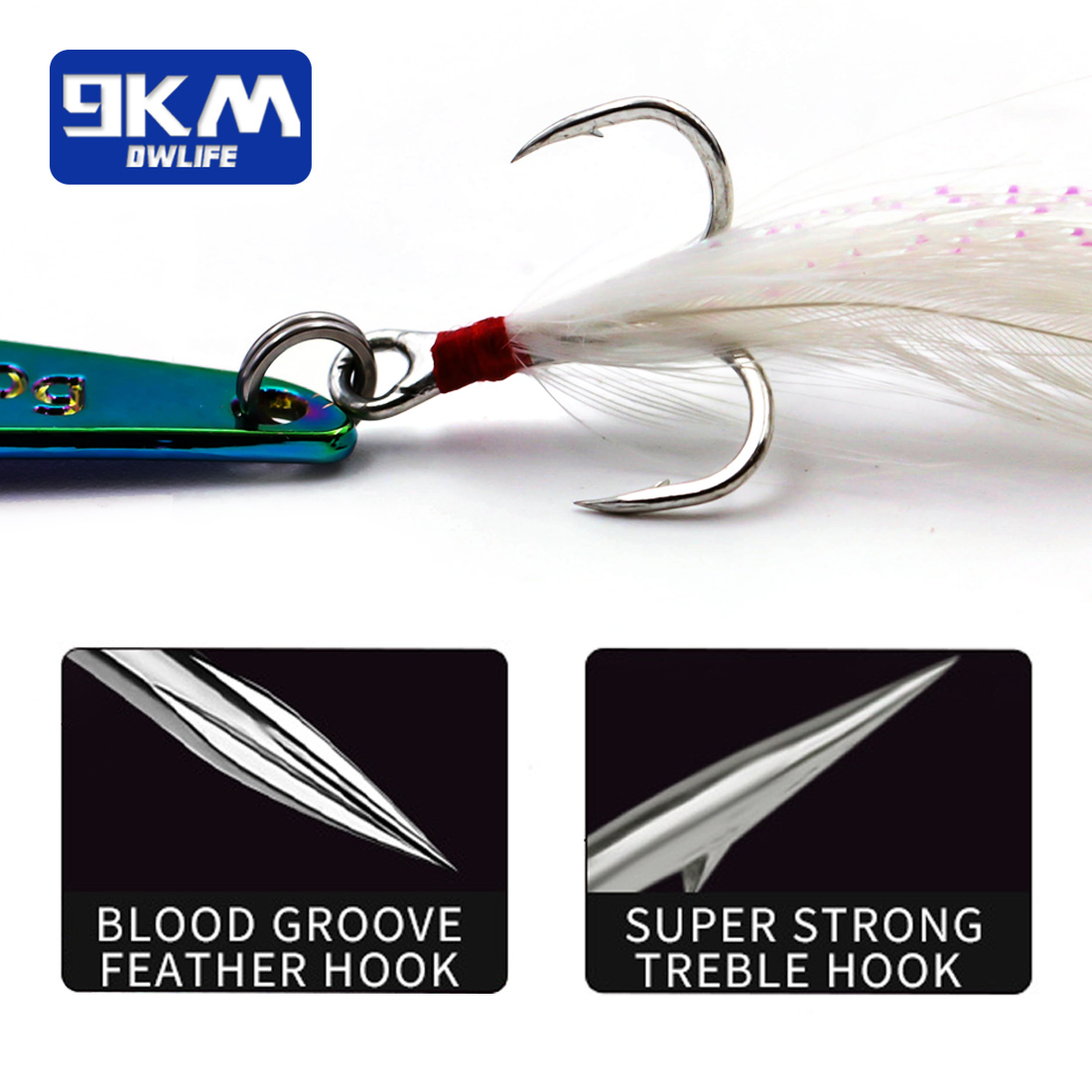 9 км, 1 шт., рыболовные приман – обзор и цена Fishing Hook Treble