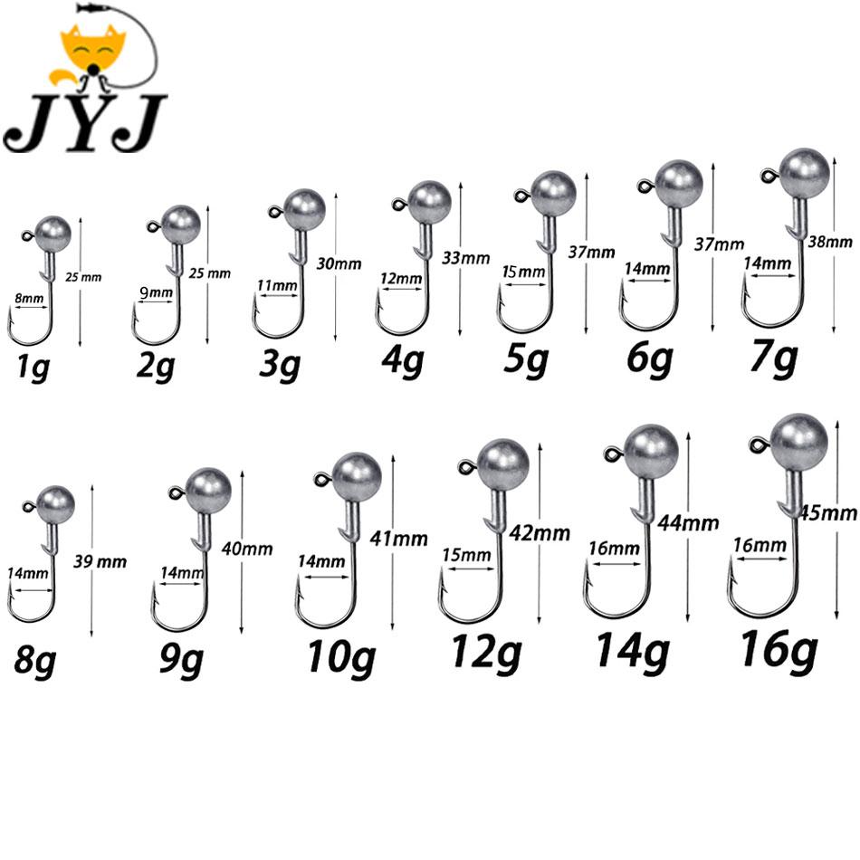 Крючки-джиги WODJYJ 1г, 2г, 3г – обзор и цена Fishing Hook Offset