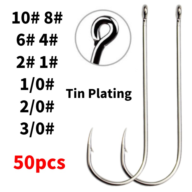 50 шт. крючков для морской рыб – обзор и цена Fishing Hook Circle